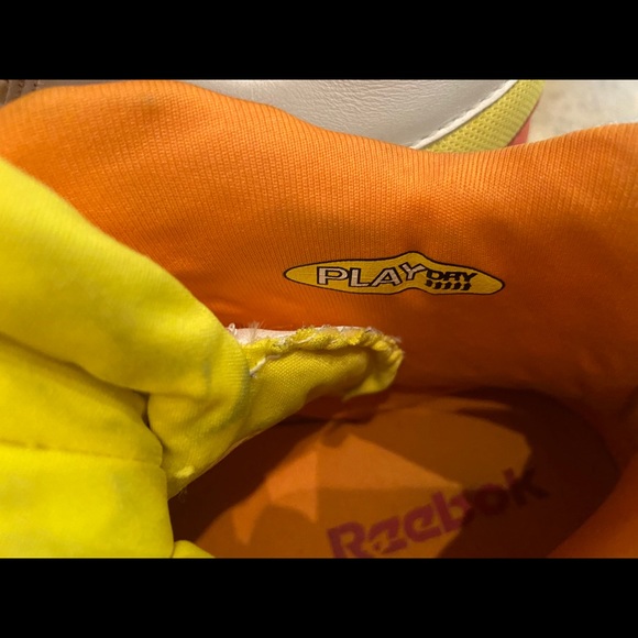 Vintage 1989 Orange Reebok Court Victory pump Sz 9 - Picture 8 of 12